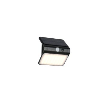 Illuminazione Reality OLINDA Applique LED Nero, 1-Luce, Sensori di movimento