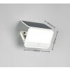 Illuminazione Reality VIAMAO Applique LED Bianco, 1-Luce, Sensori di movimento