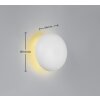 Illuminazione Reality Davey Applique LED Bianco, 1-Luce