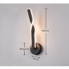 Illuminazione Reality Ginko Applique LED Nero, 1-Luce