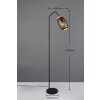 Illuminazione Reality Bidar Lampada da terra Nero-Oro, 1-Luce