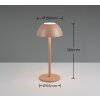 Illuminazione Reality Ricardo Lampada da tavolo LED Marrone, 1-Luce