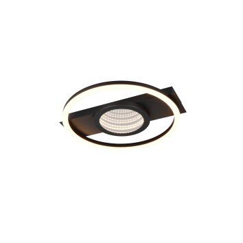 Illuminazione Reality Wheeler Plafoniera LED Nero, 1-Luce