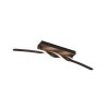 Illuminazione Reality Ginko Plafoniera LED Nero, 1-Luce