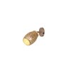Illuminazione Reality und Faretto da soffitto, Applique e plafoniera, Faretto da parete Marrone, 1-Luce