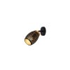 Illuminazione Reality und Faretto da soffitto, Applique e plafoniera, Faretto da parete Nero-Oro, 1-Luce