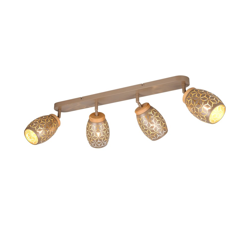 Illuminazione Reality Bidar Faretto da soffitto Marrone, 4-Luci main product photo