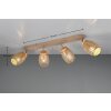 Illuminazione Reality Bidar Faretto da soffitto Marrone, 4-Luci