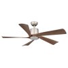 Illuminazione Globo Lighting Modesto Lampada con ventilatore LED Grigio, 1-Luce, Telecomando