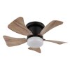 Illuminazione Globo Lighting Hines Lampada con ventilatore LED Écru, Nero, 1-Luce, Telecomando