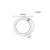 Illuminazione Globo Lighting Lasse Plafoniera LED Nero, 1-Luce