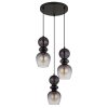 Illuminazione Globo Lighting Clarity Lampadario a sospensione Nero, 3-Luci