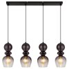 Illuminazione Globo Lighting Clarity Lampadario a sospensione Nero, 4-Luci