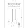 Illuminazione Globo Lighting Clarity Lampadario a sospensione Nero, 4-Luci
