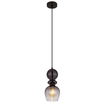 Illuminazione Globo Lighting Clarity Lampadario a sospensione Nero, 1-Luce