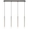 Illuminazione Globo Lighting Ryan Lampadario a sospensione Nichel opaco, 4-Luci