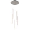 Illuminazione Globo Lighting Ryan Lampadario a sospensione Nichel opaco, 5-Luci