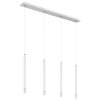 Illuminazione Globo Lighting Ryan Lampadario a sospensione Bianco, 4-Luci