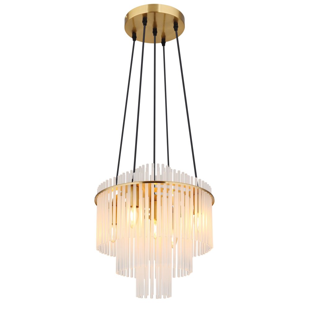 Illuminazione Globo Lighting Gorley Lampadario a sospensione Oro, 5-Luci main product photo