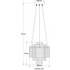 Illuminazione Globo Lighting Gorley Lampadario a sospensione Oro, 5-Luci
