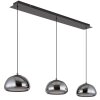 Illuminazione Globo Lighting Avila Lampadario a sospensione LED Cromo, Nero, 1-Luce, Telecomando