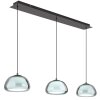 Illuminazione Globo Lighting Avila Lampadario a sospensione LED Cromo, Nero, 1-Luce, Telecomando