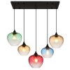 Illuminazione Globo Lighting Sander Lampadario a sospensione Nero, 5-Luci