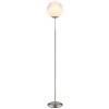 Illuminazione Globo Lighting Barry Lampada da terra Cromo, Nichel opaco, 1-Luce