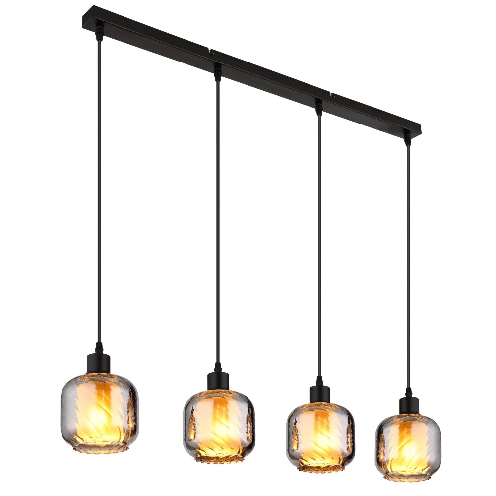 Illuminazione Globo Lighting Xia Lampadario a sospensione Nero, 4-Luci main product photo