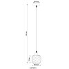 Illuminazione Globo Lighting Xia Lampadario a sospensione Nero, 1-Luce