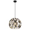 Illuminazione Globo Lighting Mika Lampadario a sospensione Nero, 1-Luce