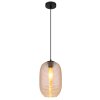 Illuminazione Globo Lighting Jefrey Lampadario a sospensione Nero, 1-Luce