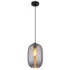Illuminazione Globo Lighting Jefrey Lampadario a sospensione Nero, 1-Luce
