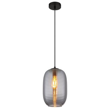 Illuminazione Globo Lighting Jefrey Lampadario a sospensione Nero, 1-Luce