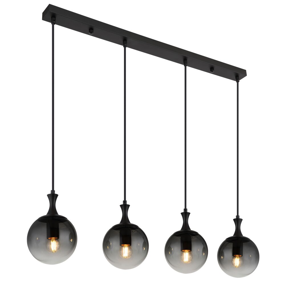 Illuminazione Globo Lighting Dalton Lampadario a sospensione Nero, 4-Luci main product photo