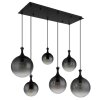 Illuminazione Globo Lighting Dalton Lampadario a sospensione Nero, 6-Luci