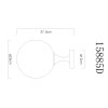 Illuminazione Globo Lighting Dalton Plafoniera Nero, 1-Luce