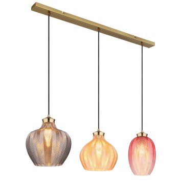 Illuminazione Globo Lighting Jessica Lampadario a sospensione Oro, 3-Luci