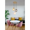 Illuminazione Globo Lighting Devin Lampadario a sospensione Oro, 3-Luci