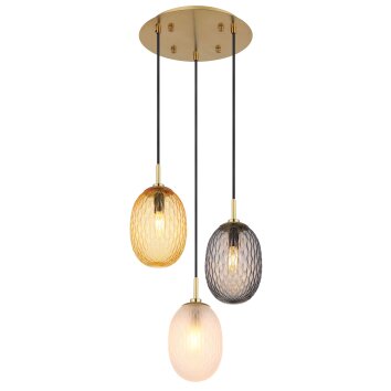 Illuminazione Globo Lighting Devin Lampadario a sospensione Oro, 3-Luci