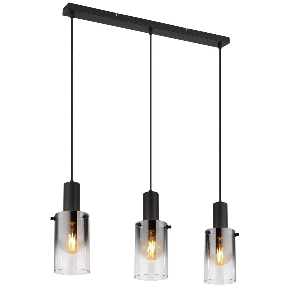 Illuminazione Globo Lighting Florentina Lampadario a sospensione Nero, 3-Luci main product photo