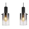 Illuminazione Globo Lighting Florentina Lampadario a sospensione Nero, 3-Luci