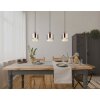 Illuminazione Globo Lighting Underwood Lampadario a sospensione Legno scuro, Écru, 3-Luci