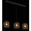 Illuminazione Globo Lighting Dichti Lampadario a sospensione Nero, 3-Luci