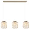Illuminazione Globo Lighting Dichti Lampadario a sospensione Sabbia, 3-Luci
