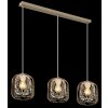 Illuminazione Globo Lighting Dichti Lampadario a sospensione Sabbia, 3-Luci