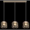 Illuminazione Globo Lighting Dichti Lampadario a sospensione Sabbia, 3-Luci