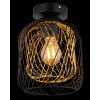 Illuminazione Globo Lighting Dichti Plafoniera Nero, 1-Luce