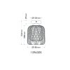 Illuminazione Globo Lighting Dichti Plafoniera Nero, 1-Luce