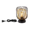 Illuminazione Globo Lighting Dichti Lampada da tavolo Nero, 1-Luce